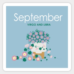 September Birth Flowers Sticker